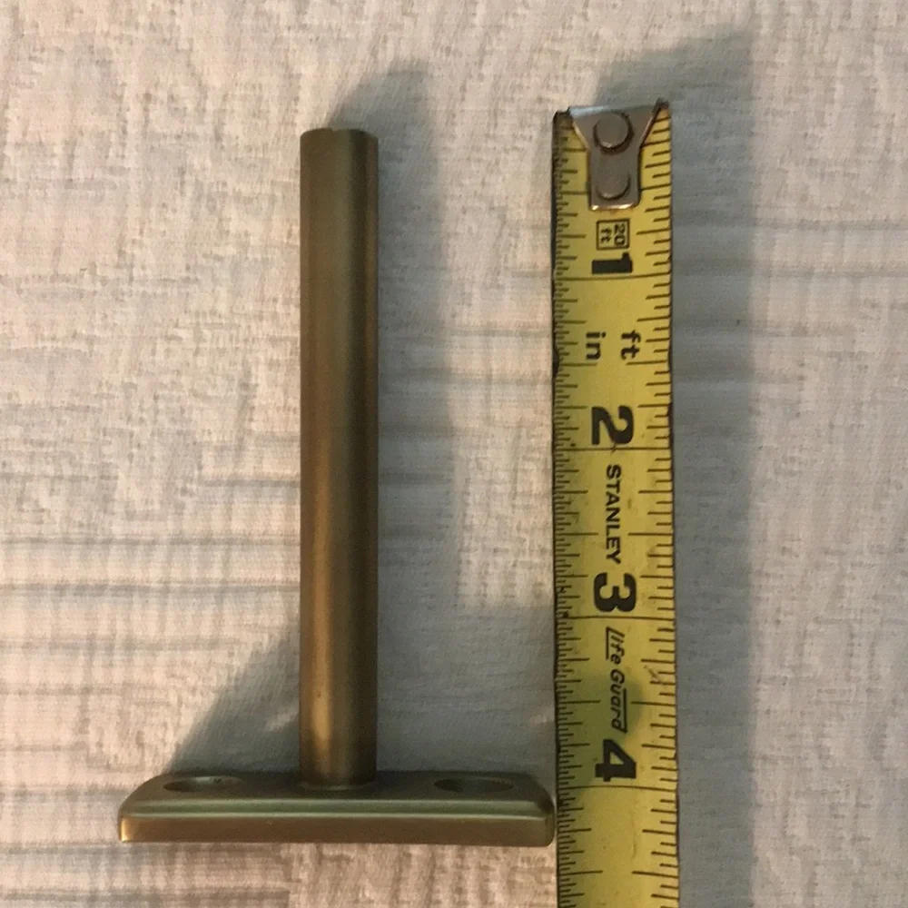New Pair Restoration Hardware Drapery Finials Tie Backs in Antique Brass